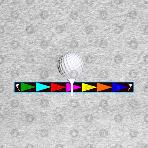 Golf Ball Tee up (small logo) by Ruggeri Collection